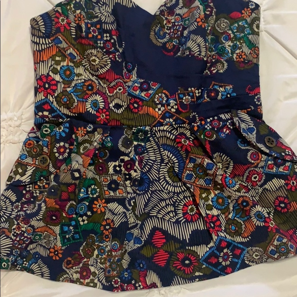 Anthropologie Corset Style Top